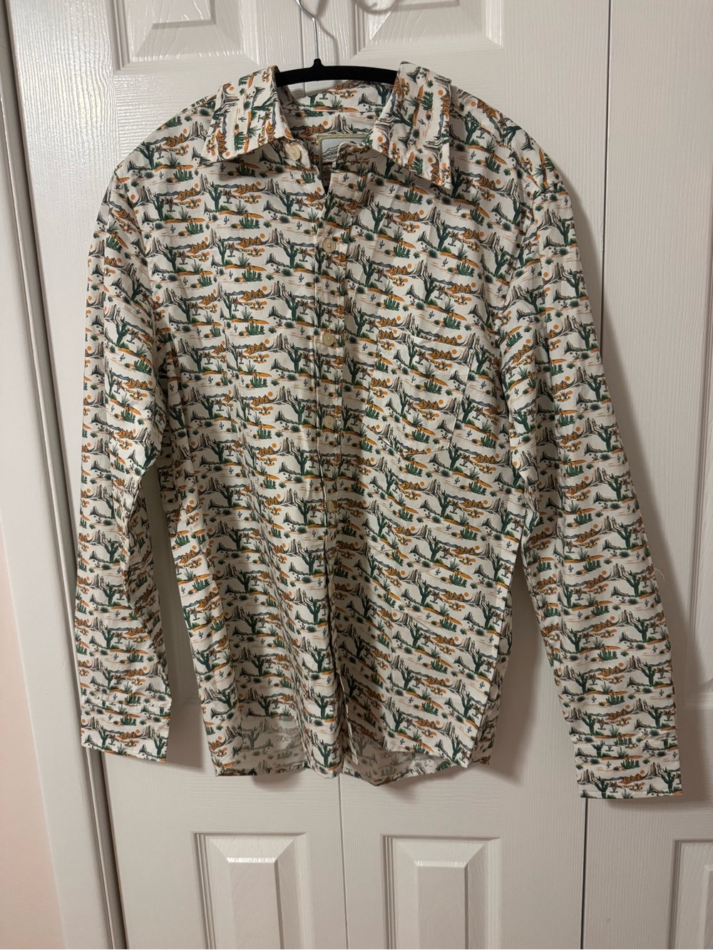 Rocking K Ranchwear by Remington Desert Print Men’s Button-Up – Size M – NWT